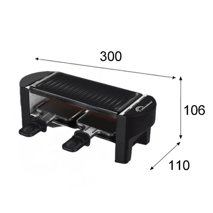 Appareil à raclette noir pour 2 Black Jura Little Balance