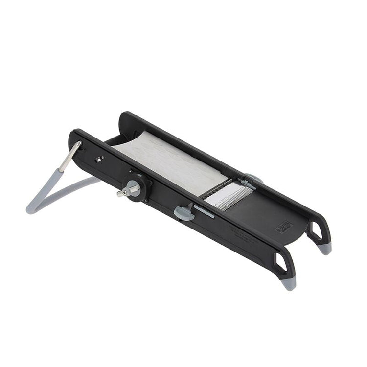 Mandoline avec lame acier inoxydable trempé noir Swing+ De Buyer