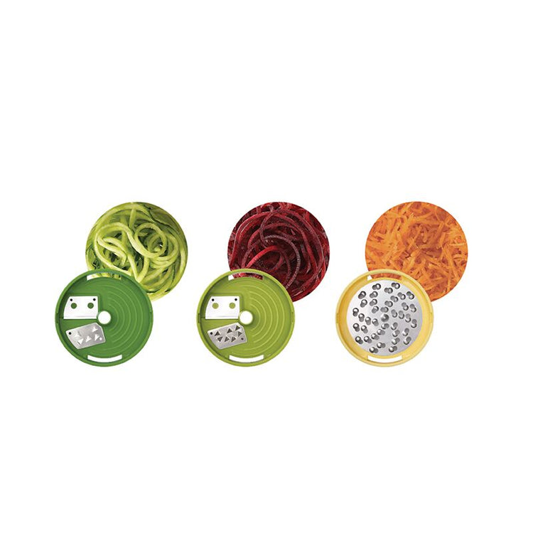 Coupe légumes spirale 3 en 1 avec lames en acier vert Joseph Joseph
