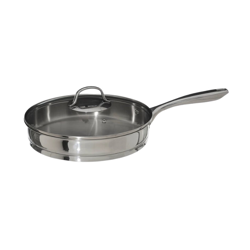 Sauteuse en inox de 28cm avec couvercle Resilience Five