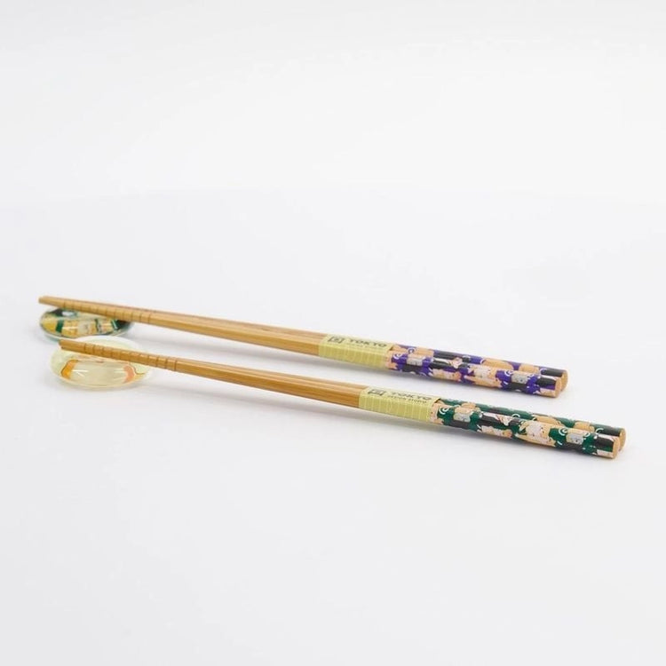 Coffret 2 paires baguettes repose Shiba Tokyo Design