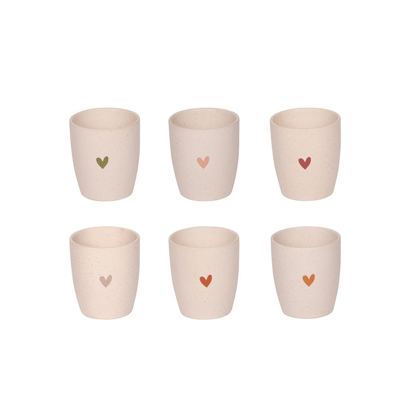 Coffret 6 tasses en céramique 6,5 cm Sangam Table Passion