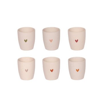Coffret 6 tasses en céramique 6,5 cm Sangam Table Passion