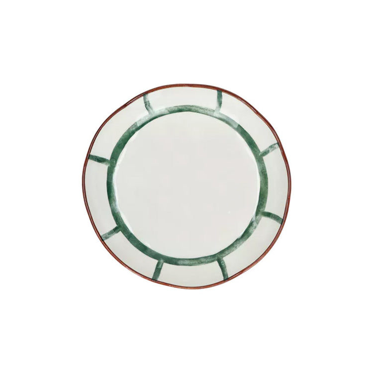 Assiette calotte en porcelaine 20 cm vert Mykonos Pomax