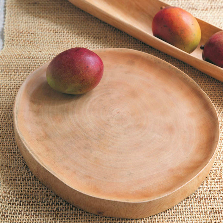 Assiette de présentation en bois de manguier Be Home