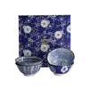 Coffret 4 bols en porcelaine 550 ml bleus Tayo Tokyo Design
