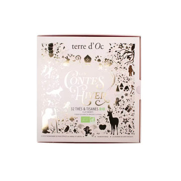 Coffret de 32 sachets de thés et tisanes Bio de Noël Terre d'Oc