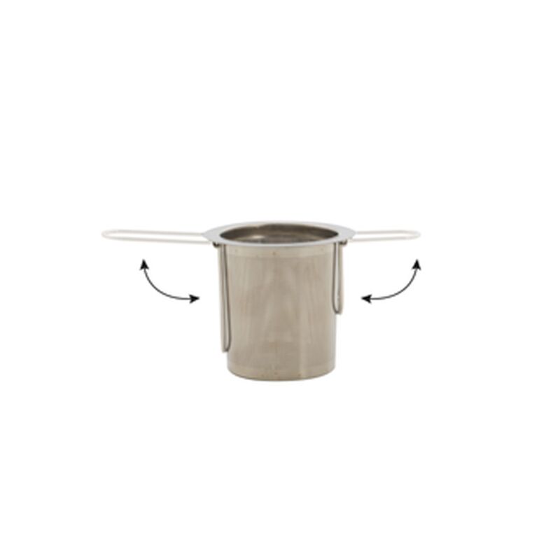 Filtre à thé inox poignée pliable