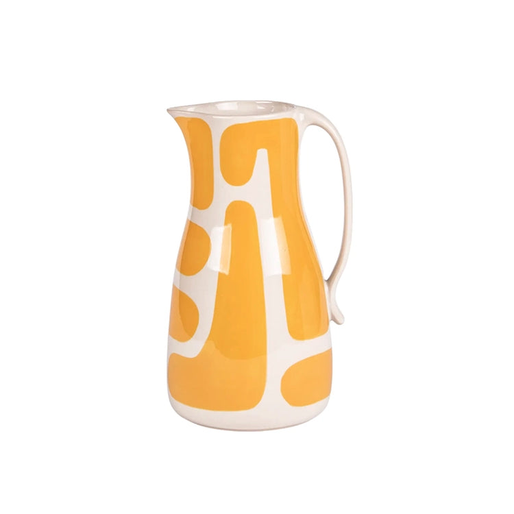 Pichet en grès de 1,8L jaune Lulli Table Passion