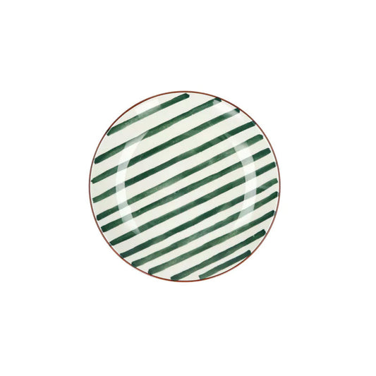 4 assiettes à dessert en porcelaine 20,3 cm vert Mykonos Pomax