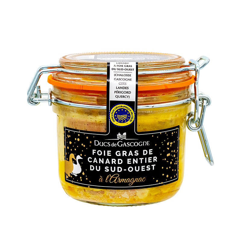 Foie gras de canard entier du Sud Ouest à l'armagnac 180g Ducs de Gascogne