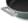 Sauteuse 28 cm avec couvercle Vert Émeraude Mat Années 50 Smeg