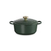 Cocotte ronde en fonte émaillée de 24 cm forêt Signature Le Creuset