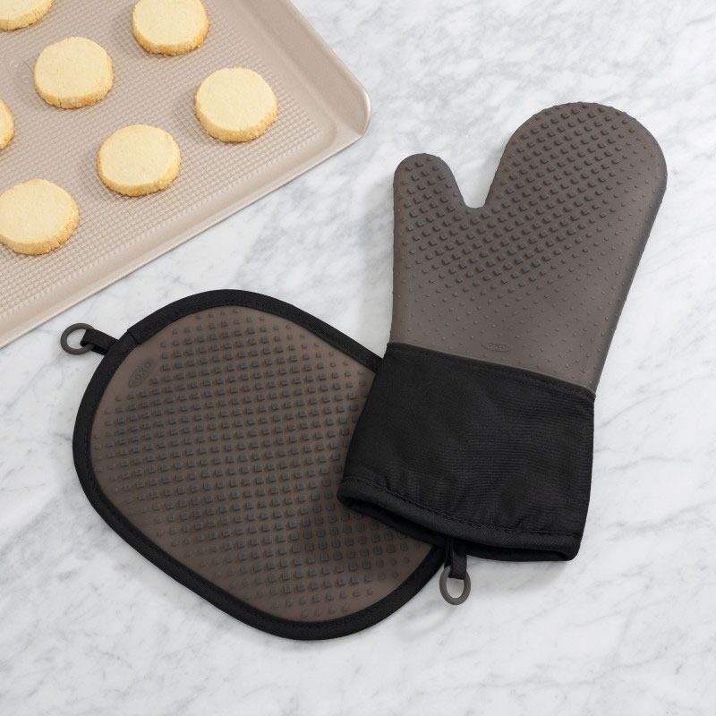 Gant en silicone anti-chaleur noir