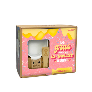 Set 2 appareils individuels à raclette Le gras c la vie Cookut