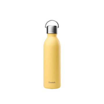 Gourde isotherme Acier inoxydable double paroi 600 ml Citron Active Qwetch