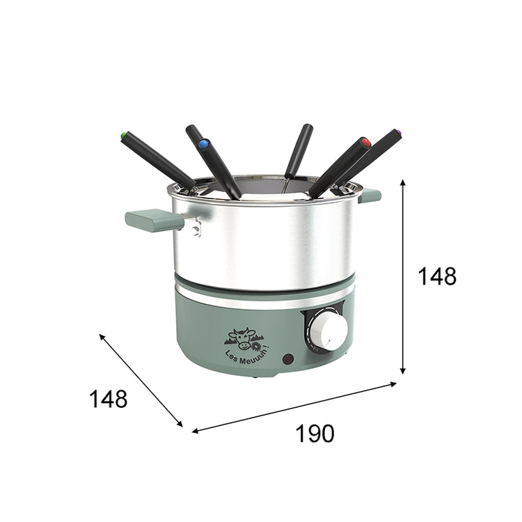 Appareil à fondue verte Meuuuuh Sapin Little Balance