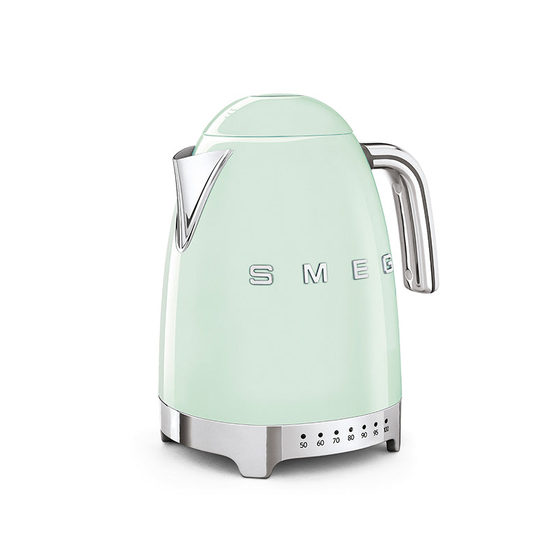 Bouilloire à température réglable Vert d'Eau Années 50 Smeg