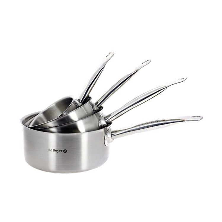 Lot de 4 casseroles en inox Prim'Appety De Buyer