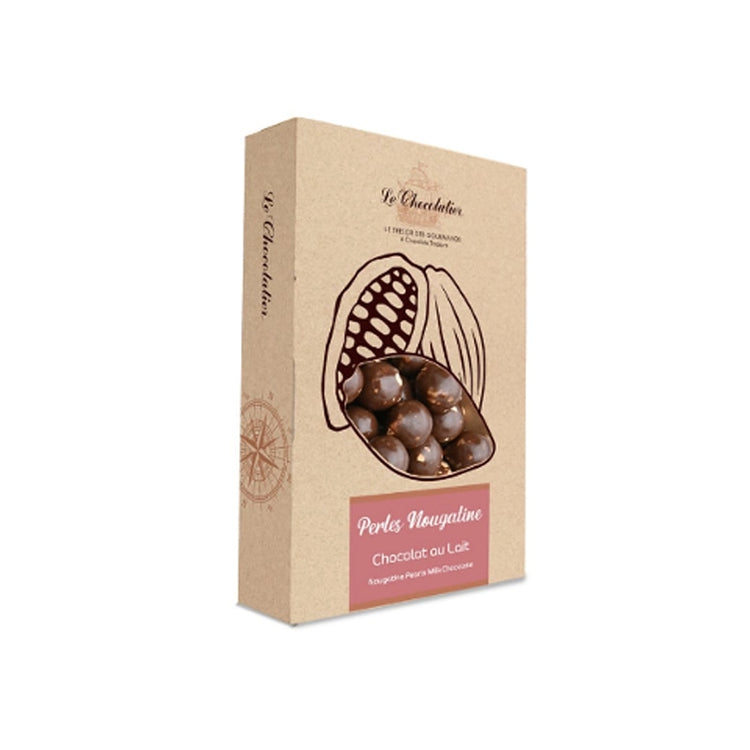 Boite de perle nougatine au chocolat au lait 130g Le Chocolatier