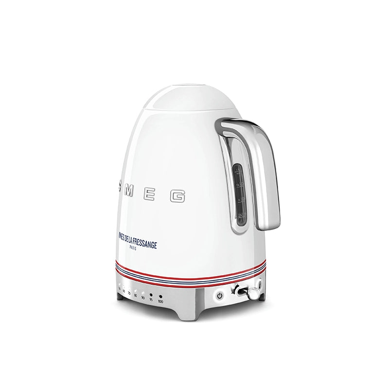 Bouilloire à température réglable 1,7L Blanc Smeg x Ines de la Fressa