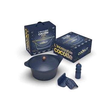 Coffret Cocotte L'Incroyable 24cm métal myrtille Cookut