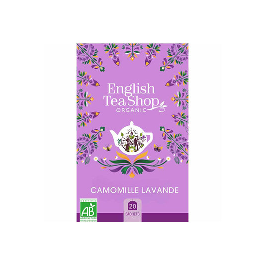Infusion camomille lavande bio 20 sachets English tea shop
