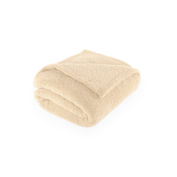 Plaid coccon 200x150 cm beige Tiseco