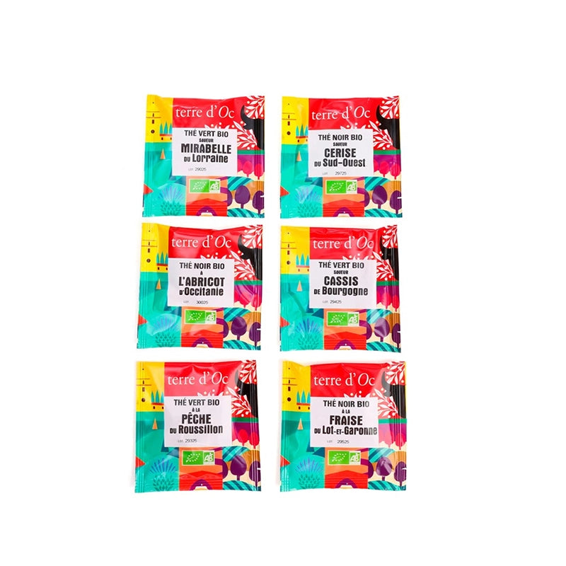 Coffret de 42 sachets d'infusettes BIO Thé des régions Terre d'Oc