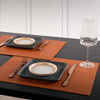 Set de table en cuir vegan 45 cm caramel Trudo Tiseco
