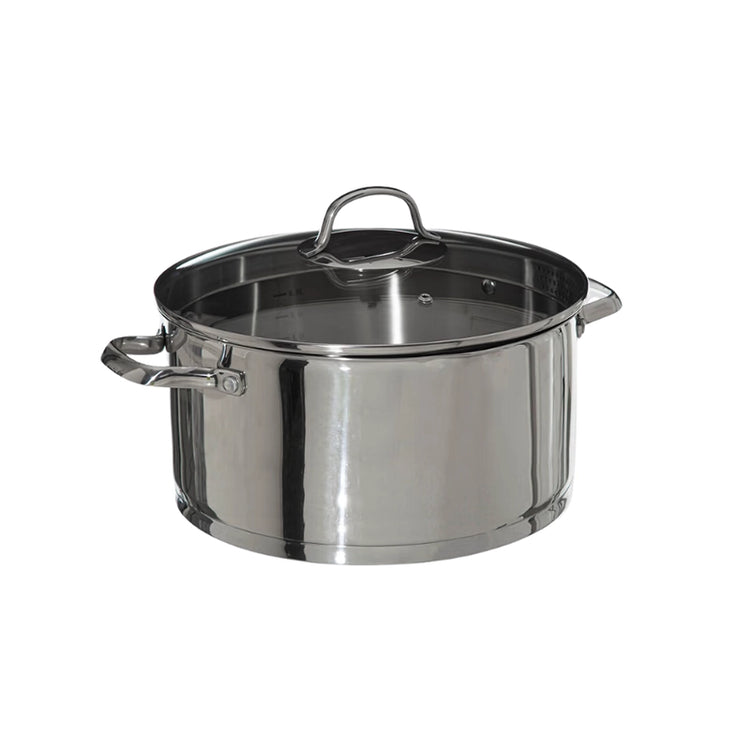 Faitout en inox de 24cm avec couvercle égouttoir Resilience Five