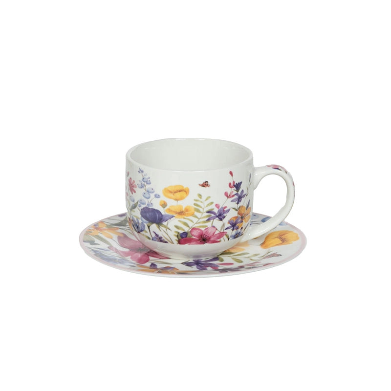 Coffret d'une tasse avec son assiette en porcelaine 47cl Maia Trend'Up