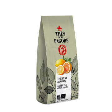 Thé vert agrumes bio 100g Thés de la Pagode