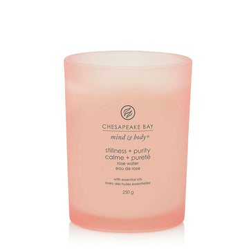 Bougie parfumée Calme Pureté Eau de Rose 250g Rose Chesapeake Bay