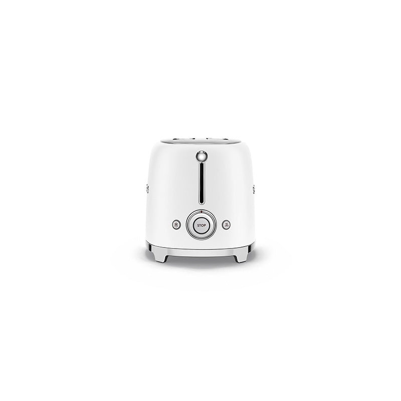 Grille-pain 2 tranches Blanc Mat Années 50 Smeg