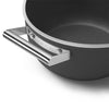 Faitout 24 cm avec couvercle Noir Mat Années 50 Smeg