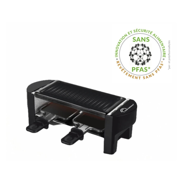 Appareil à raclette noir pour 2 Black Jura Little Balance