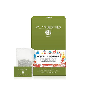 Thé noir et cocktail d'agrumes bio goût Russe 20 sachets Palais des thés