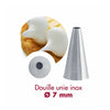 Douille unie inox 7 mm Gobel