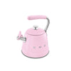 Bouilloire sifflante 2,3 L Rose Années 50 Smeg