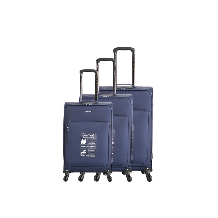 Set de 3 valises en Polyester  Recyclé Marine Green Travel