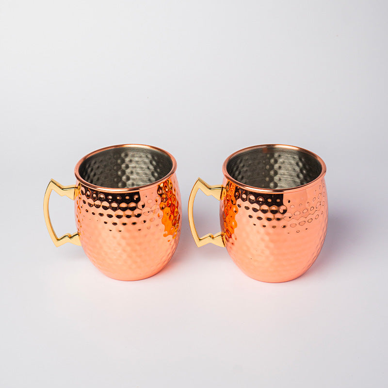Lot de 2 mug Moscow mule cuivre 55c