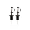 Lot de 2 verseurs rapides anti-goutte en acier inoxydable et silicone argent VACU VIN