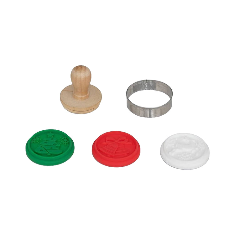 Lot Tampon et Emporte-pièce Biscuit Noël 3 Pièces Five