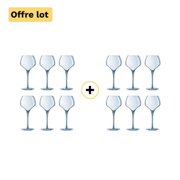 Lot de 12 verres à vin 55 cL Open'Up Chef & Sommelier