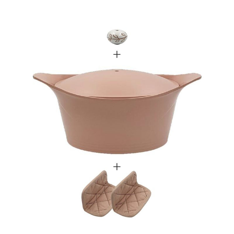 Cocotte personnalisable en métal 24 cm rose L'Incroyable Cookut