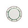4 assiettes calottes en porcelaine 20 cm vert Mykonos Pomax