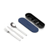 Lunchbox avec couverts bleu saphir Guzzini