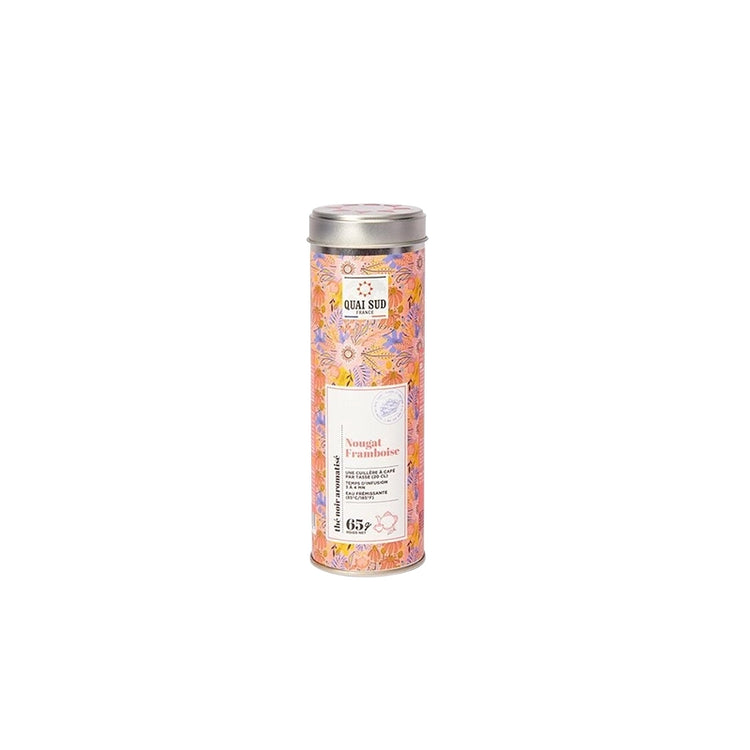 Boîte thé noir nougat framboise 65 g Quai Sud
