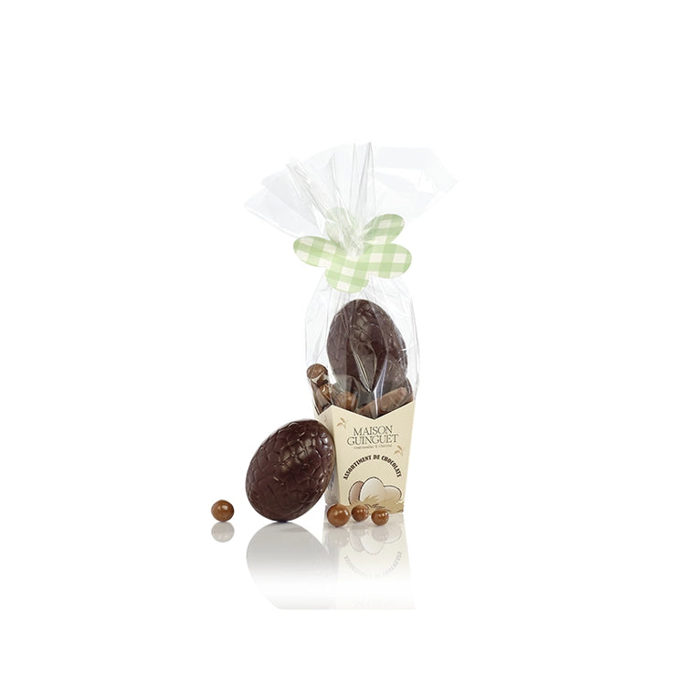 Œuf en chocolat noir de Pâques 160 g Maison Guinguet